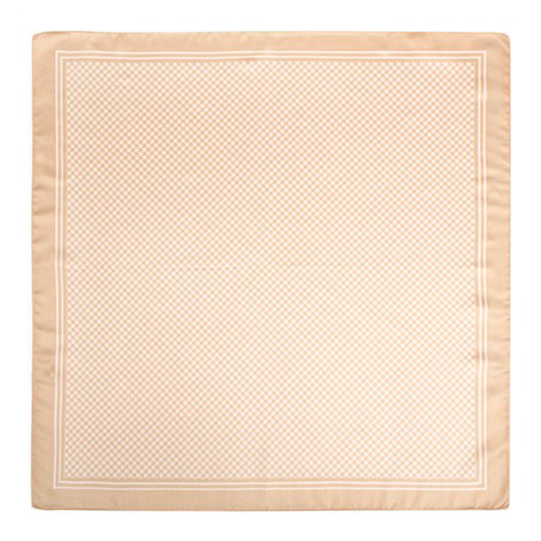 Beige Houndstooth Scarf