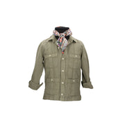 KHAKI CUBAN SHIRT FOR BOYS