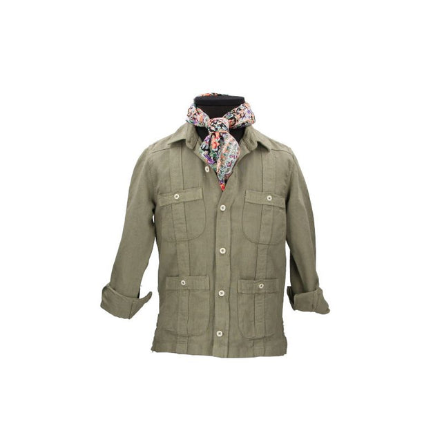 Camisa Cubana Niño Kaki
