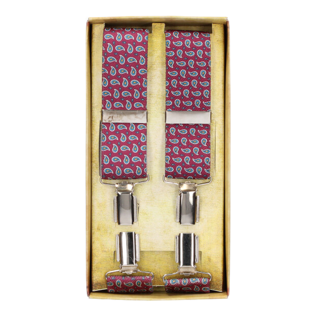 Tirante de Vestir Burdeos Cachemir Chico Azul