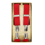 Bretelles de robe rouges unies