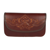 Sac Rociero en cuir brodé jaune Valverde del Camino