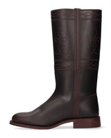 Special wide chestnut country boot Valverde del Camino