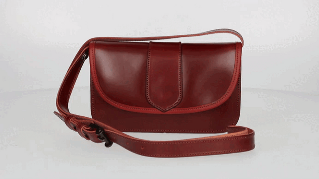 COWBOY BAG. CHERRY PLAIN EH/YELLOW