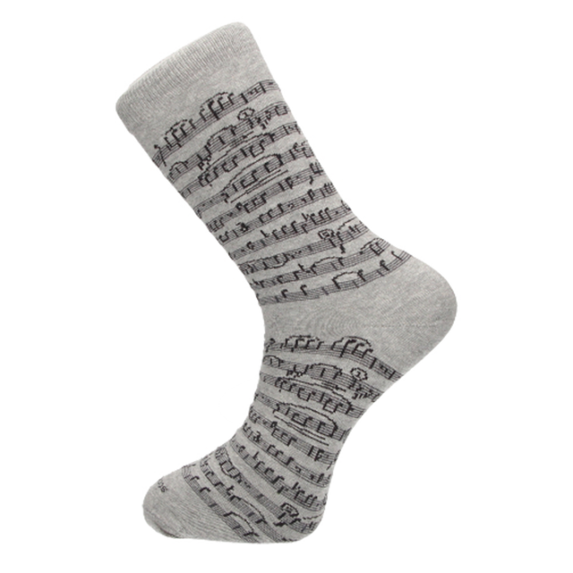 CHAUSSETTE DE MUSIQUE GRISE