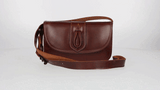 Rociero Leather Bag Ad. Baticola with Valverde del Camino Strap