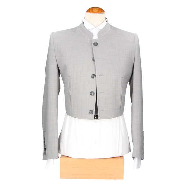 Veste et gilet gris perle