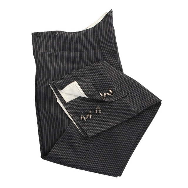 Cairel Calzona Non Doublé Élastique Rayé Gris