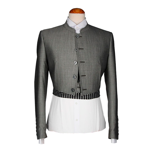JACKET AND VEST OF NATIONAL GRAY ALPACA CLA