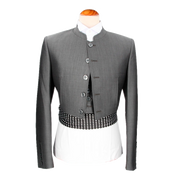 CHAQ. Y CHALECO ALPACA NACIONAL GRIS MED