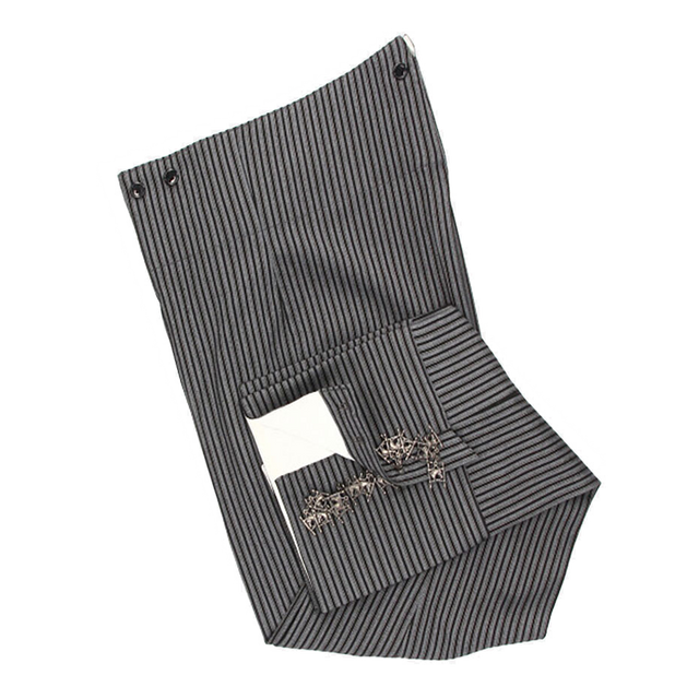 Calzona élastique Cairel non doublée à rayures grises