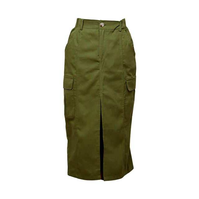 GREEN MIDI SKIRT
