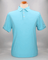 TURQUOISE COTTON POLO SHIRT
