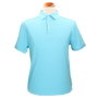 TURQUOISE COTTON POLO SHIRT