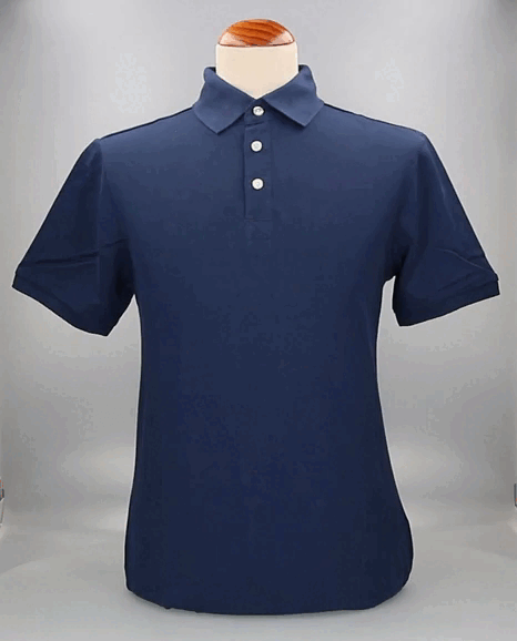 NAVY COTTON POLO SHIRT