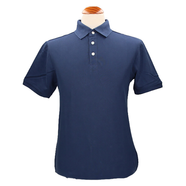 NAVY COTTON POLO SHIRT