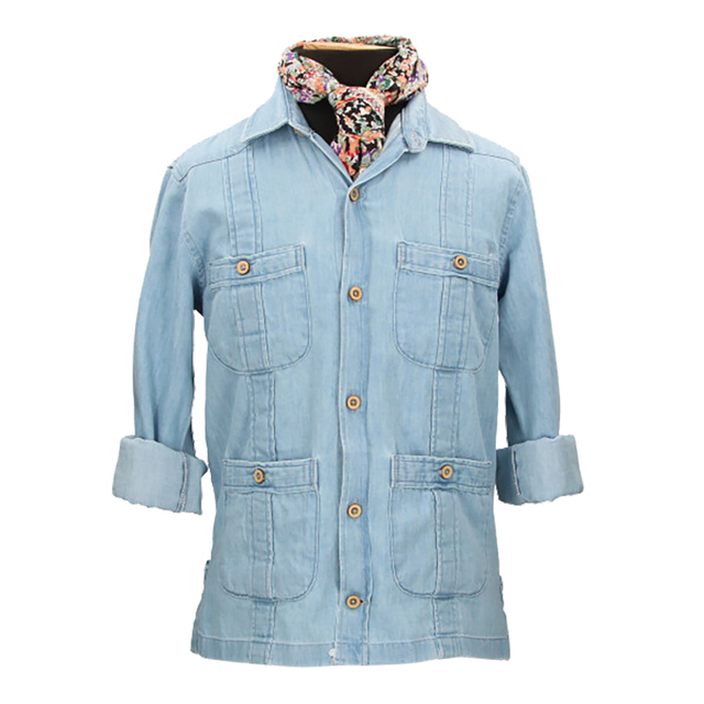 CUBAN SHIRT FOR BOYS, COWBOY