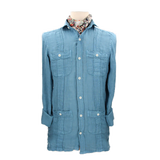 CAMISA CUBANA LINO INDIGO