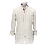 CAMISA CUBANA LINO BEIGE