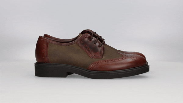 P/VEGA BLUCHER KAKI/CUIR
