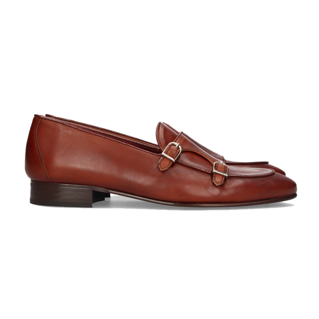 COPETE DOS HEBILLAS PIEL BRANDY