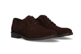 Plain brown suede blucher