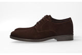 Plain brown suede blucher