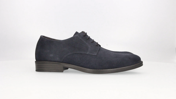 PLAIN BLUCHER IN MARINE SUEDE
