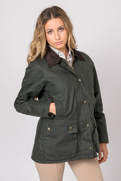 Chaqueta Encerada clásica verde