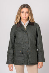 Chaqueta Encerada clásica verde