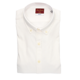 WHITE BUTTON-DOWN COLLAR SHIRT