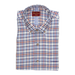 CAMISA CUELLO CUADROS AZUL-ROJO-OCRE