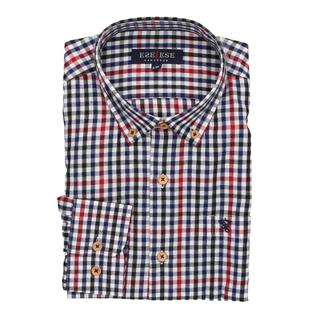 CAMISA CUADROS AZUL-ROJO