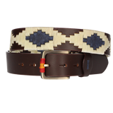 CINT. MARRON BORDADO BEIGE-MARRON