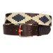 CINT. MARRON BORDADO BEIGE-MARRON