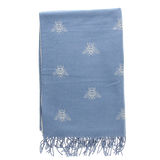 BEE-PRINT BLUE SCARF