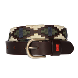 BOY'S EMBROIDERED BELT GREEN-BEIGE-BLUE