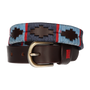 BOY'S EMBROIDERED LIGHT BLUE-BLUE-RED BELT