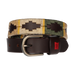 BOY'S BELT, BEIGE-CAMEL-GREEN BORDER