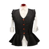Gilet à chevrons Crede gris Marengo