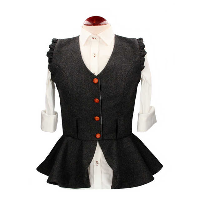 Gilet à chevrons Crede gris Marengo