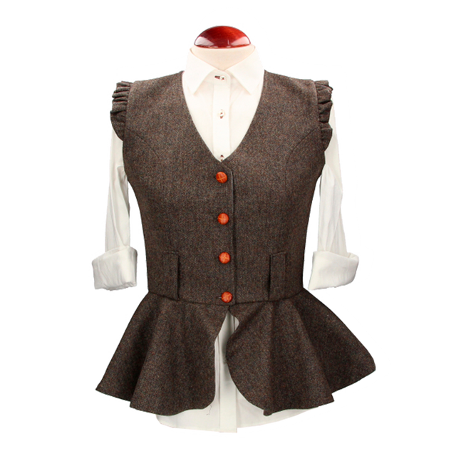 Gilet en denim Crete vert