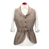 *GILET EN JEAN MARRON PANDORA