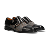 Haut à chevrons noir et gris antique Two Buckles