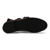 Two Buckles Antique Burgundy-Houndstooth Tuft