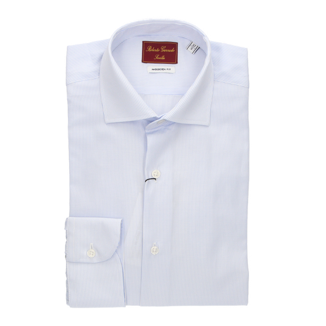 LIGHT BLUE STRIPED SHIRT