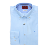 LIGHT BLUE POLKA DOT SHIRT