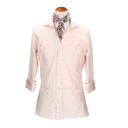 CUBAN SHIRT WITH RED STRIPES