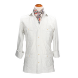 CUBAN SHIRT GREEN STRIPES