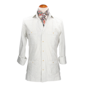 CUBAN SHIRT GREEN STRIPES